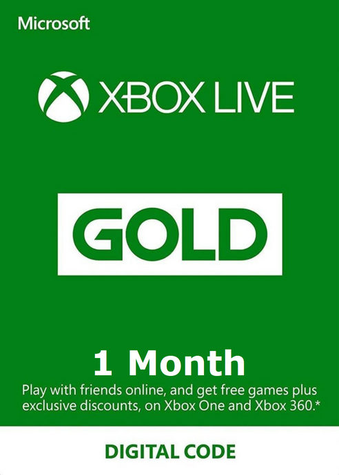 Xbox Live Gold - 1 Month