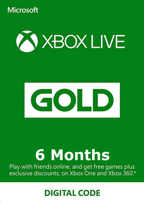 Xbox Live Gold - 6 Months