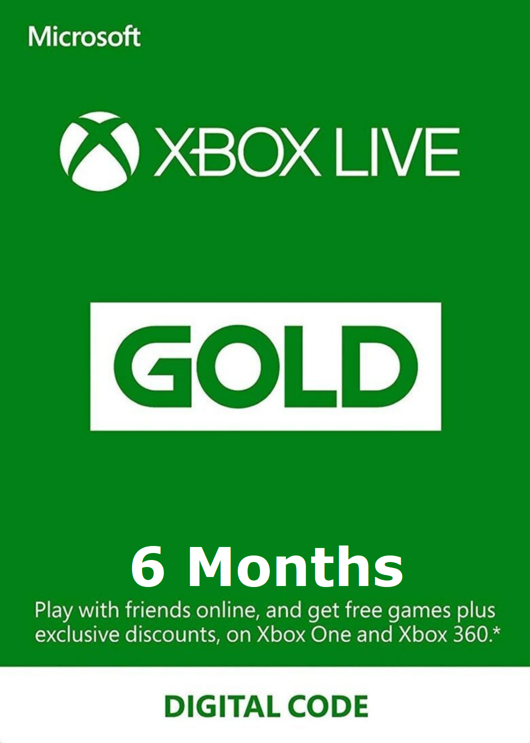 Xbox Live Gold - 6 Months